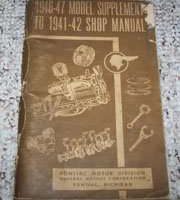 1947 Pontiac Streamliner Service Manual Supplement