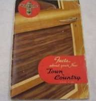 1947 Chrysler Town & Country Owner's Manual