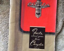 1946 Chrysler Saratoga Owner's Manual