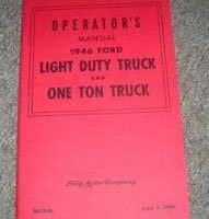 1946 Ford Light Duty & One Ton Trucks Owner's Manual