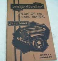 1947 Jeep CJ-2A Owner's Manual