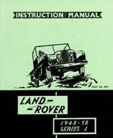 1953 Land Rover Series 1 Owner's Manual