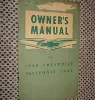 1948 Chevrolet Stylemaster Owner's Manual