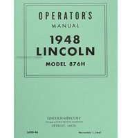 1948 Lincoln Continental Owner's Manual