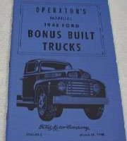 1948 Ford F-Series Truck Owner Operator User Guide Manual