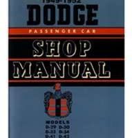 1949 Dodge Coronet Shop Service Repair Manual