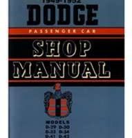 1950 Dodge Wayfarer Service Manual