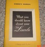 1950 Lincoln Cosmopolitan Owner's Manual