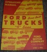 1950 Ford F-Series Truck Owner's Manual