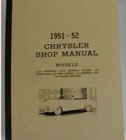 1951 Chrysler Town & Country Service Manual