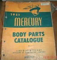 1951 Mercury Monterey Body Parts Catalog