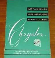 1951 Chrysler Saratoga Owner's Manual