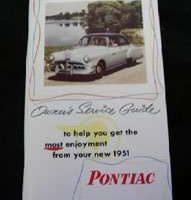 1951 Pontiac Chieftain Owner's Manual