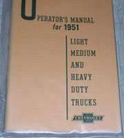 1951 Chevrolet Light, Medium & Heavy Duty Truck Owner's Manual