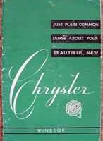 1951 Chrysler Windsor Owner's Manual