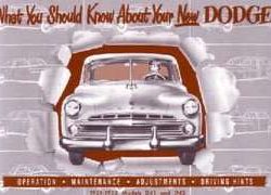 1951 Dodge Meadowbrook Owner's Manual