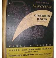 1954 Lincoln Capri Chassis Parts Catalog