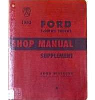 1952 Ford F-Series Truck Service Manual Supplement