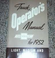 1952 Chevrolet Light, Medium & Heavy Duty Truck Owner's Manual
