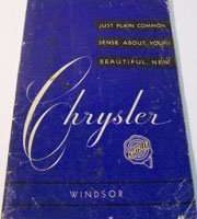 1952 Chrysler Windsor Owner's Manual