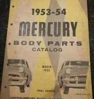 1954 Mercury Monterey Body Parts Catalog