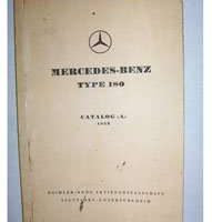 1954 Mercedes Benz 180 Owner's Manual