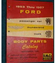 1957 Ford Ranchero Body Parts Catalog