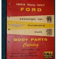 1956 Ford Thunderbird Body Parts Catalog