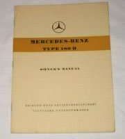 1953 Mercedes Benz 180D Owner's Manual