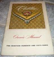1953 Cadillac Sixty Special Owner's Manual