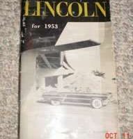 1953 Lincoln Capri Owner's Manual