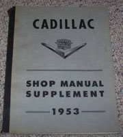 1953 Cadillac Eldorado Shop Service Manual Supplement