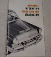 1953 Mercury Monterey Owner Operator User Guide Manual