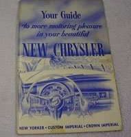 1953 Chrysler Town & Country Owner's Manual