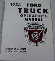 1953 Ford B-Series School Bus Owner's Manual