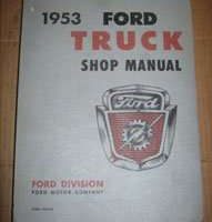 1953 Ford F-100 Truck Shop Service Repair Manual