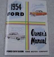 1954 Ford Customline Owner's Manual