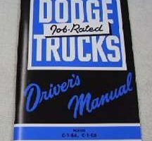 1954 Dodge Trucks C-3-B6 & C-3-C6 Models Owner's Manual
