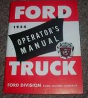 1954 Ford F-100 Truck Owner's Manual