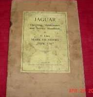 1956 Jaguar Mark VII M Type Owner's Manual