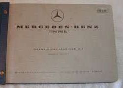 1958 Mercedes Benz 190SL 121 Chassis Parts Catalog