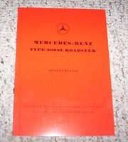 1962 Mercedes Benz 300SL Roadster Owner's Manual