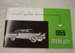 1955 Mercury Monterey & Montclair Owner's Manual