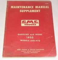 1955 GMC Truck 500-970 Models Service Manual Supplement