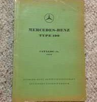 1958 Mercedes Benz 190 121 Chassis Parts Catalog