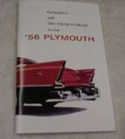1956 Plymouth Belvedere, Savoy, Plaza & Fury Owner's Manual