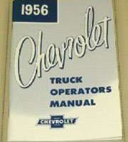 1956 Chevrolet Truck Owner Operator User Guide Manual