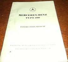 1957 Mercedes Benz 190 Owner's Manual