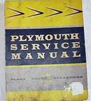 1958 Plymouth Belvedere Service Manual