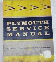 1957 Plymouth Plaza Service Manual
